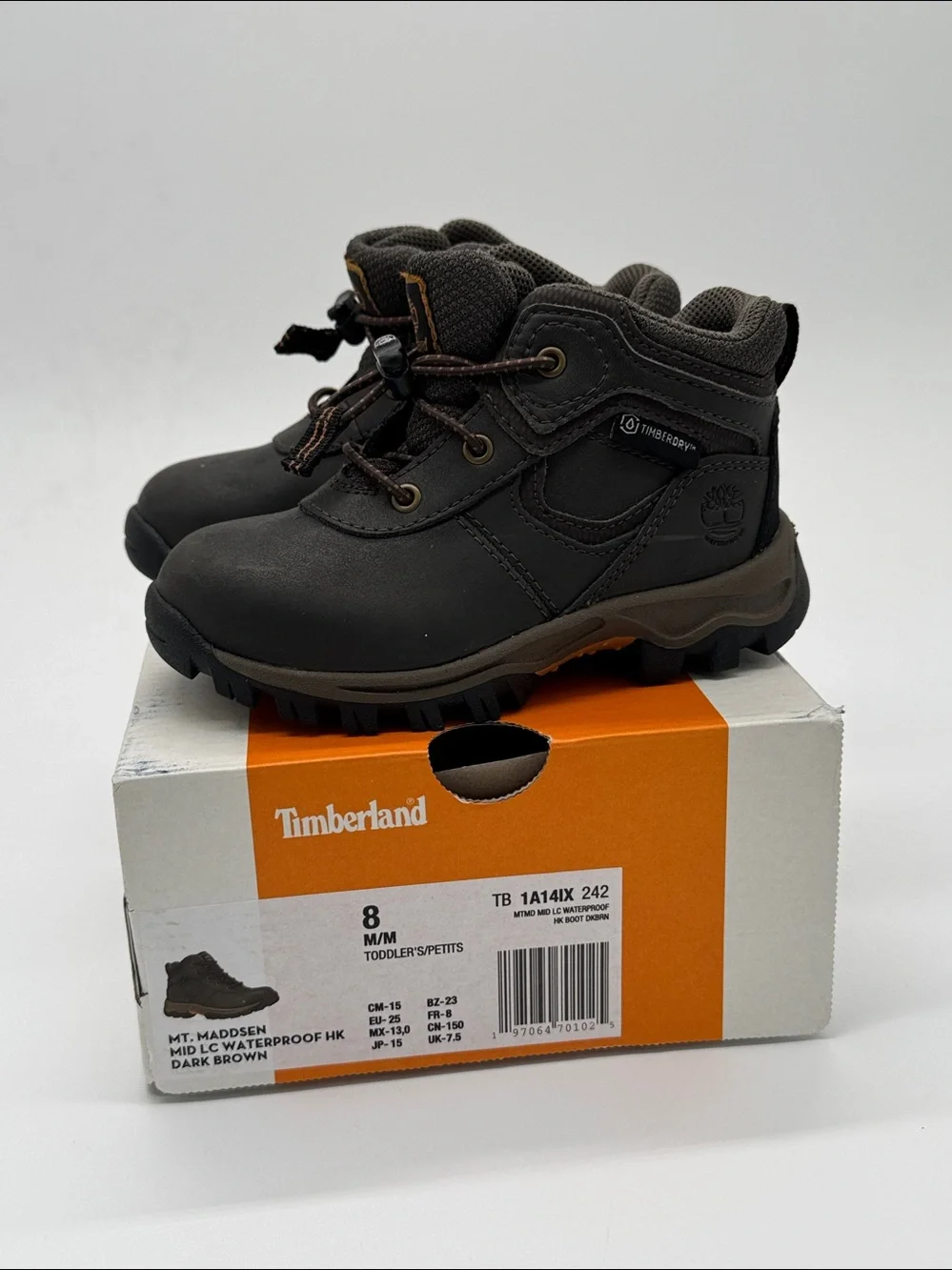 Timberland Toddler Mt. Maddsen Mid Waterproof Hiking Boots